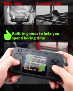 GAMES POWER BAN Power bank con consolle per video giochi 415 già inclusi, power bank da 8000 mah. Prodotto distribuito da masitalia