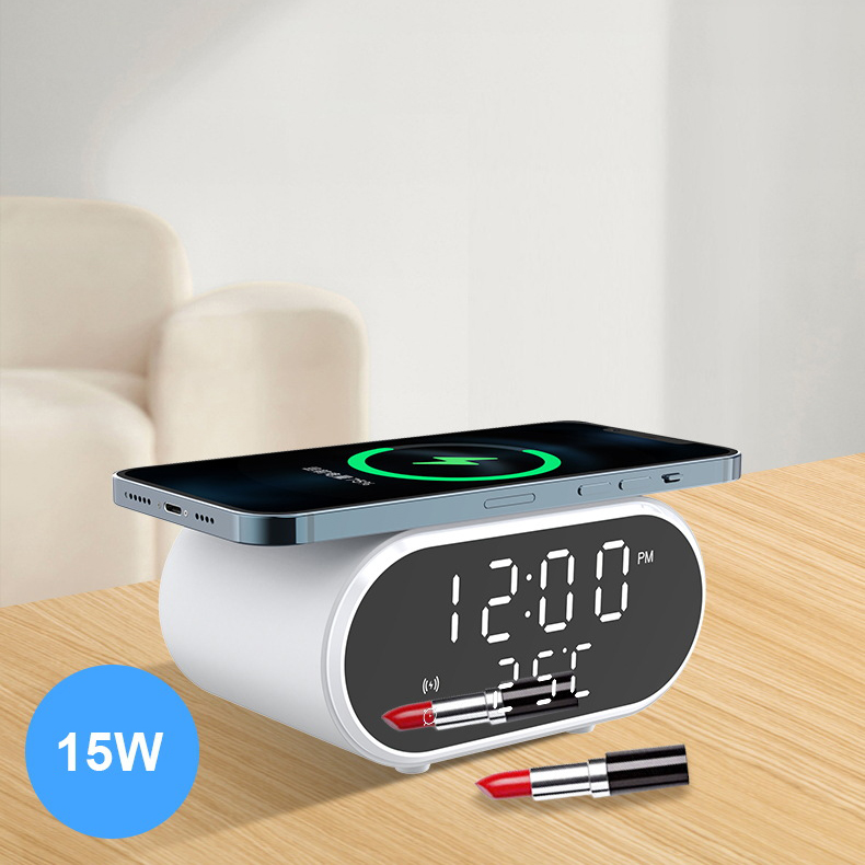Rica orologio, sveglia e temperatura esterna con ricarica wireless per smartphone