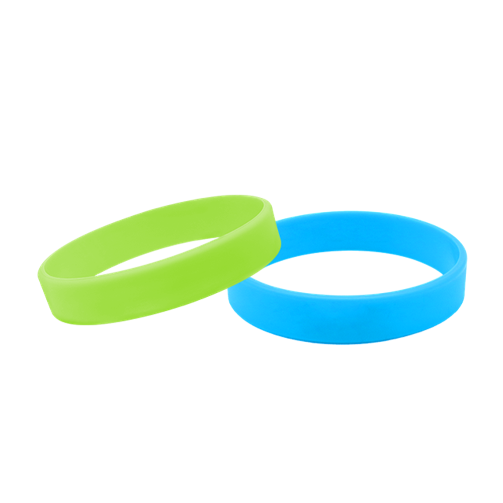 GSCSP braccialetti silicone personalizzabili bracciali fluorescenti per  feste braccialetto semiperdo bambini-verde