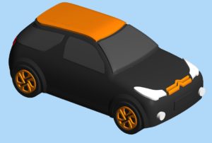 chiavetta usb 3d forma macchina