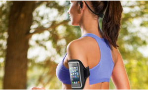 set running fascia e auricolari