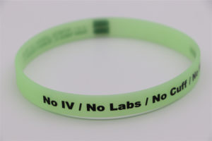 braccialetto silicone by masitalia fluorescenti