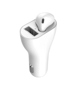 Caricatore auto con cuffia bluetooth incorporata by masitalia