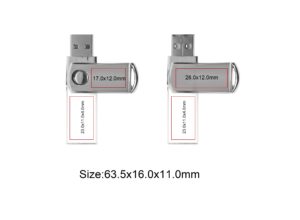 Twister cristal usb dimensioni e area di stampa by masitalia