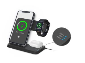 Ricarica wireless per smartphone, auricolari e smartwatch