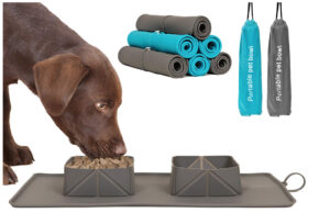 ciotola pieghevole da viaggio in silicone per cani e gatti by masitalia