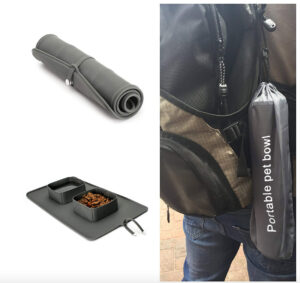 ciotola pieghevole da viaggio in silicone per cani e gatti by masitalia