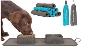 ciotola pieghevole da viaggio in silicone per cani e gatti by masitalia 1