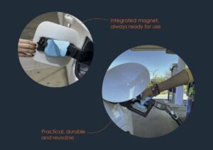 Guanto in silicone per rifornirsi al distributore di carburante